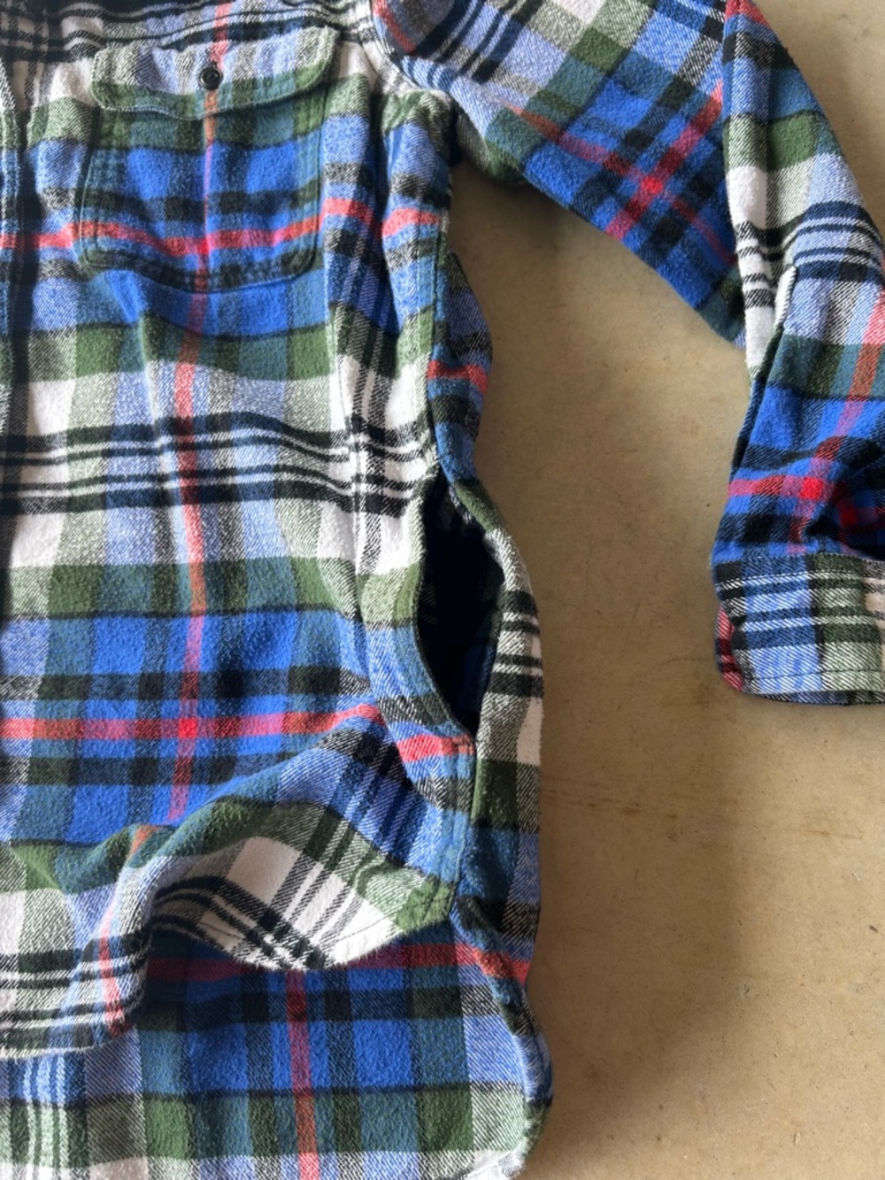 Madewell Women’s Blue Green White Plaid Button-Down Shirt - Picture 4 of 6